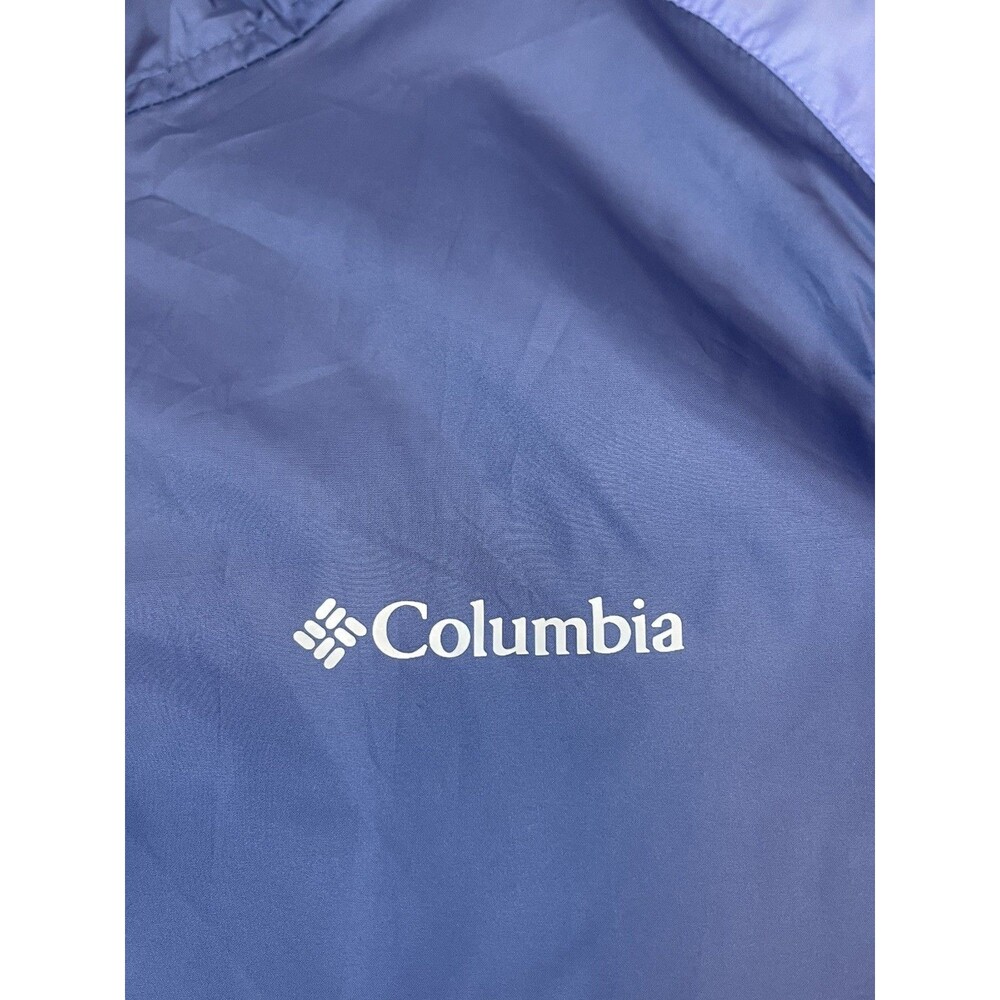 New W Tags Columbia Omni Shield Lightweight Windbreaker Jacket Large Hooded blue - Picture 5 of 12